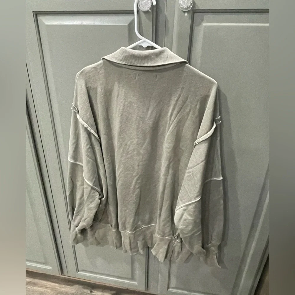 NWT Free People Henley Camden Sweatshirt - Picture 8 of 9